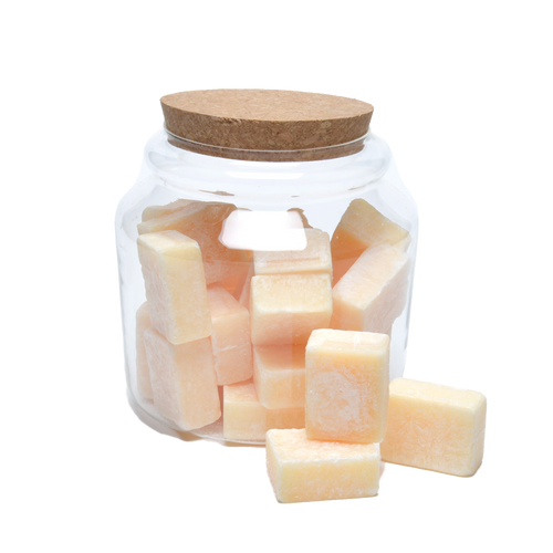 Scent blocks glass jar with cork lid soapandgifts