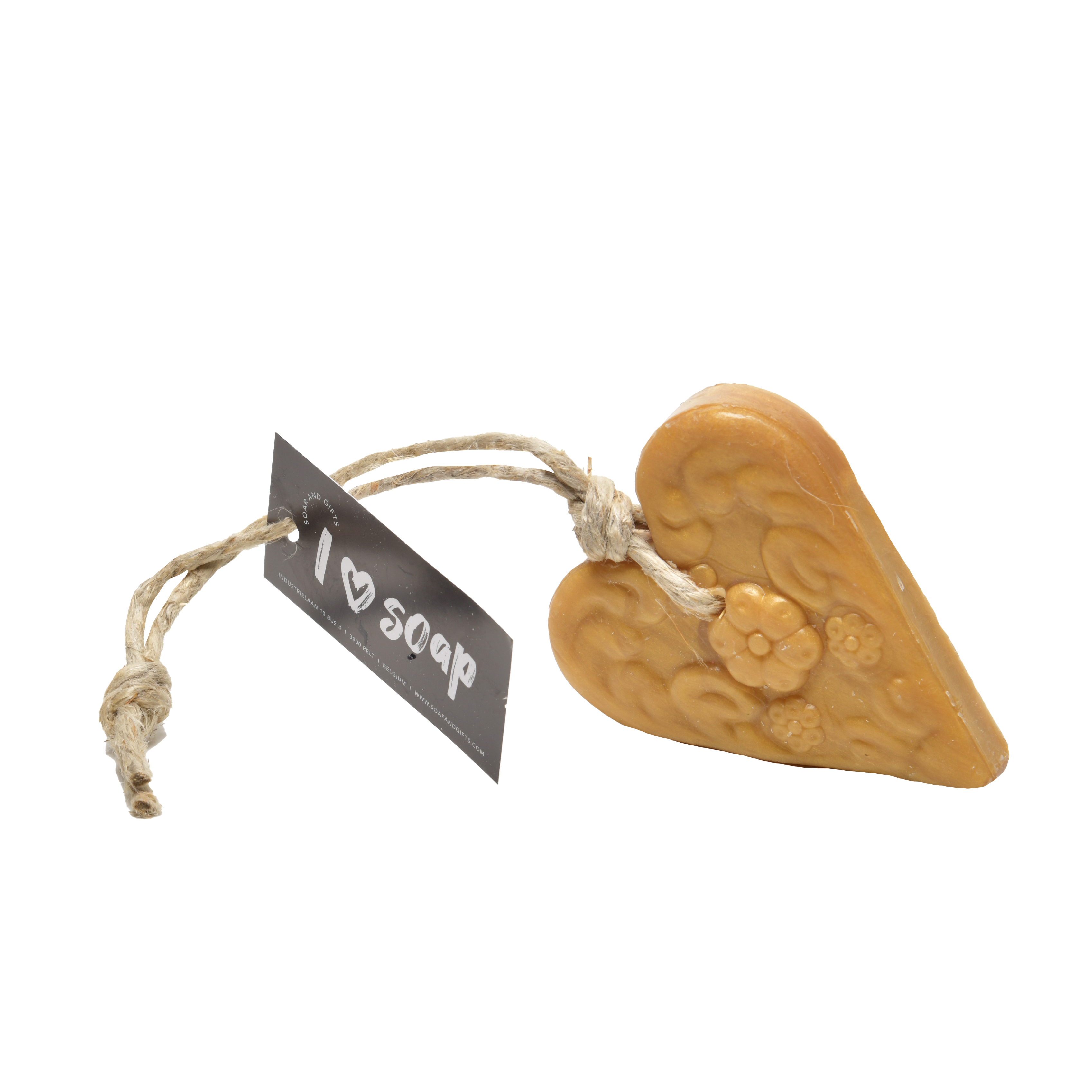 'I Love Soap' Winter 5 x heart soaps 'Apple Pie'