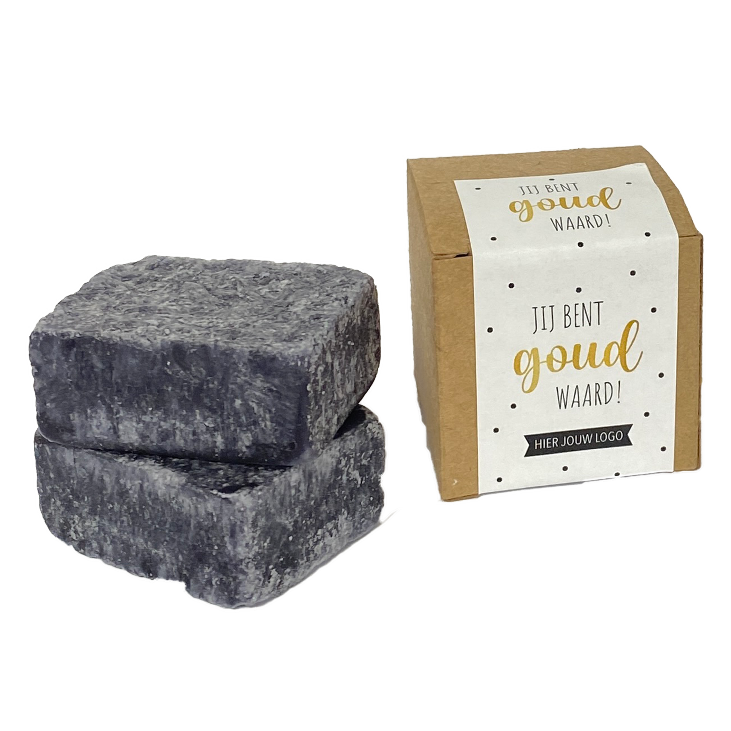 Personalized min box with scent blocks 'Jij bent goud waard'