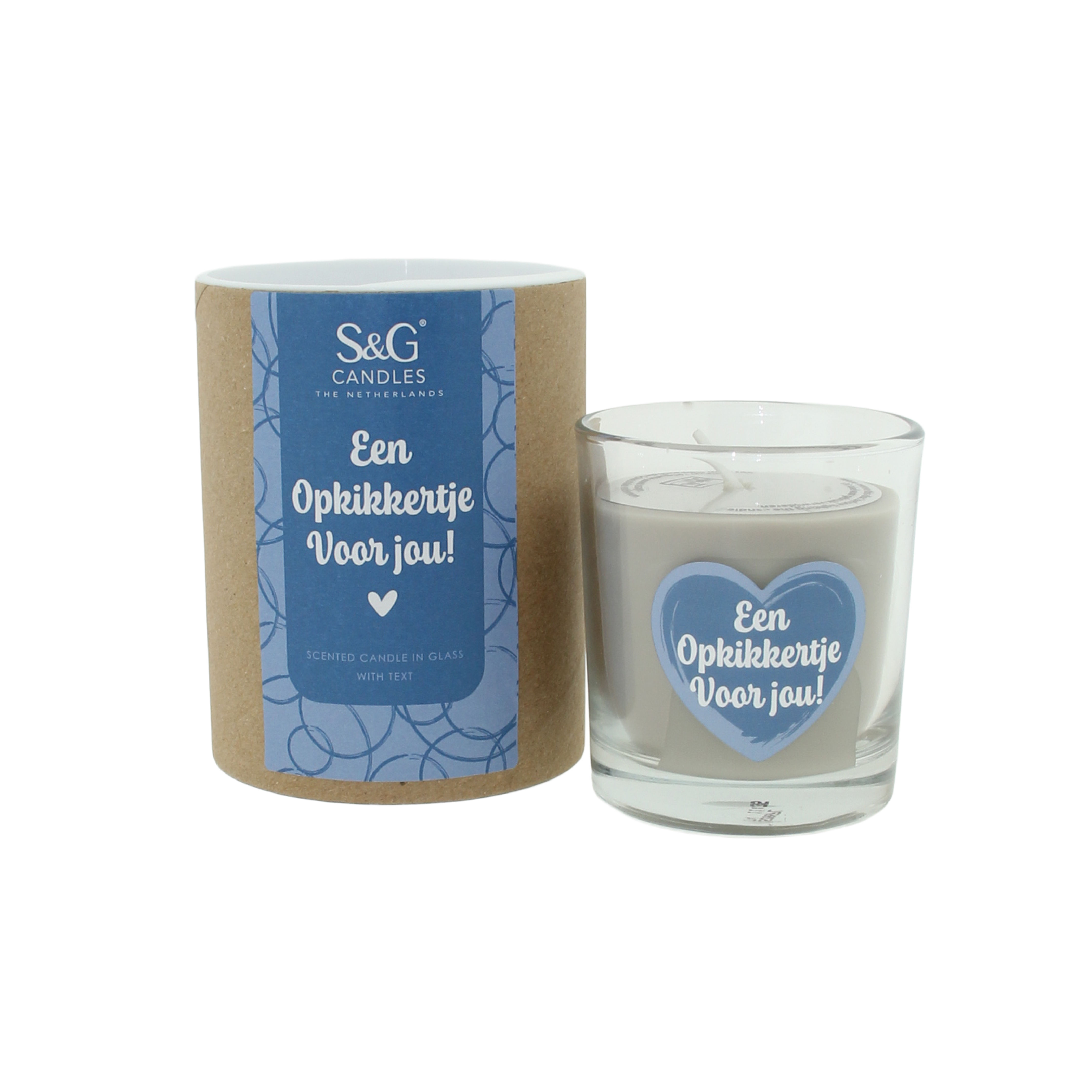 4 x Koker met glazen geurkaars: Een opkikkertje voor jou!