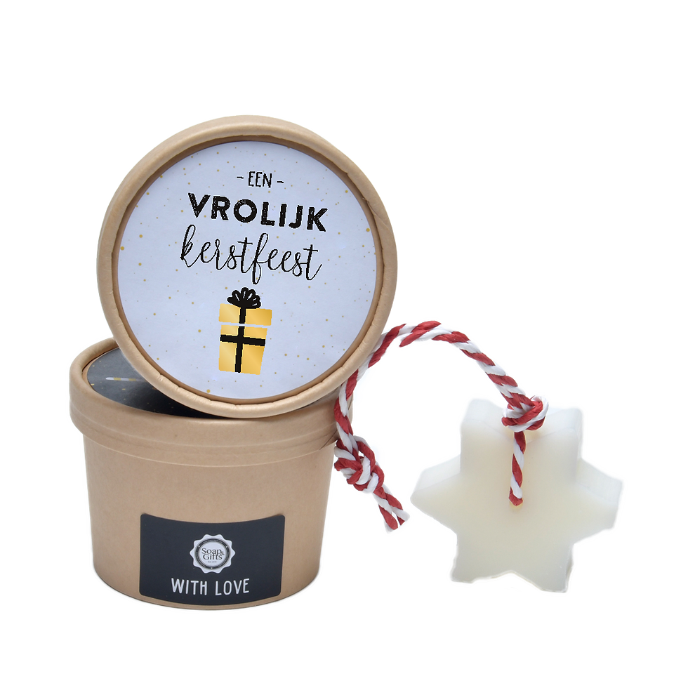 Soap in a bowl Vrolijk kerstfeest