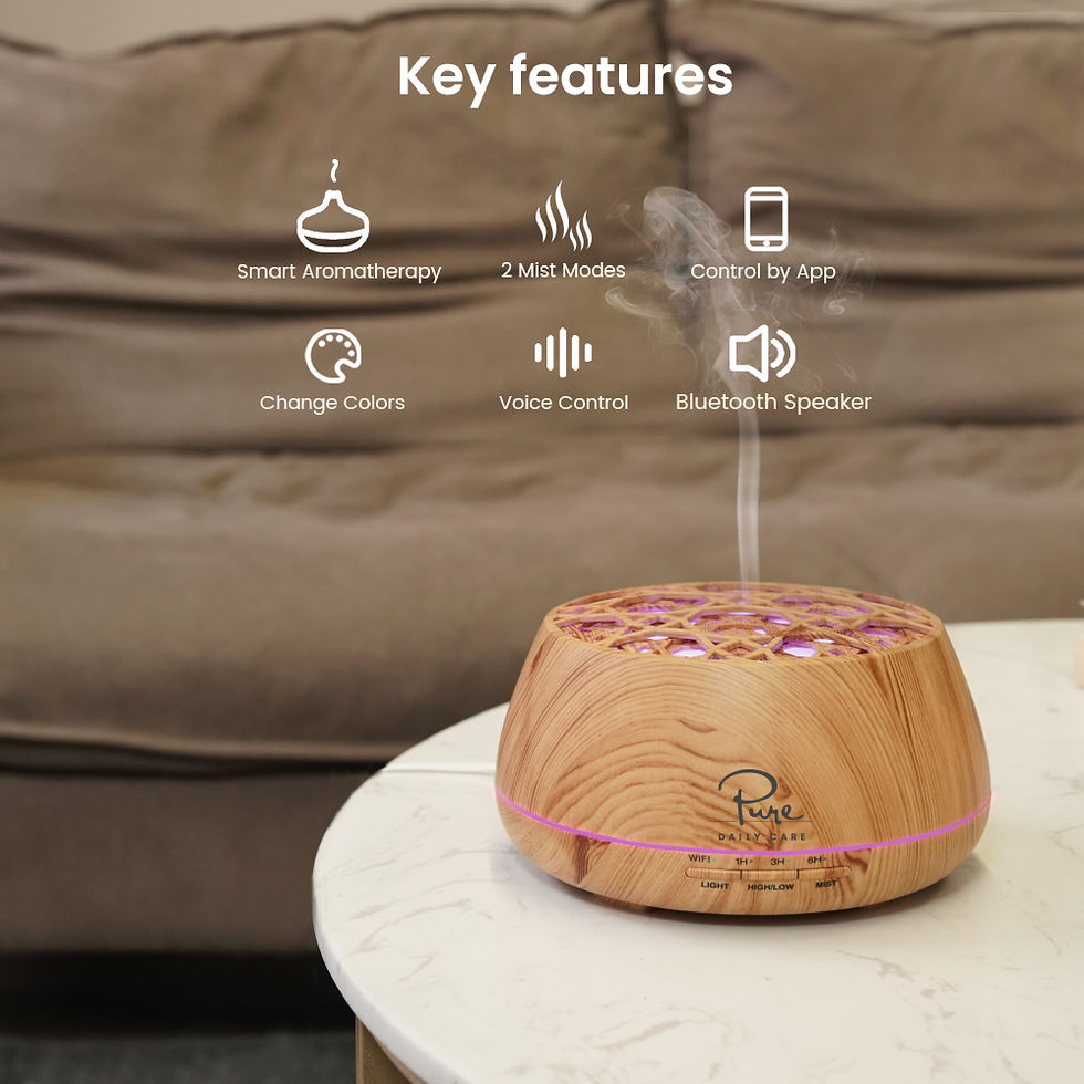 Thumbnail: Harmony Smart Ultrasonic Essential Oil Diffuser with WiFi - Works with App and A