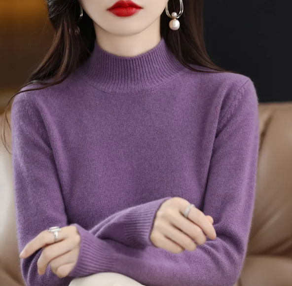 Thumbnail: Autumn/Winter Half-High Collar Sweater