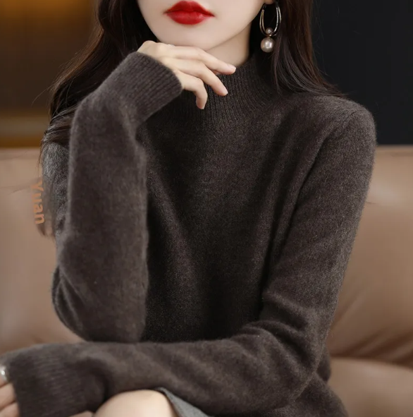Thumbnail: Autumn/Winter Half-High Collar Sweater