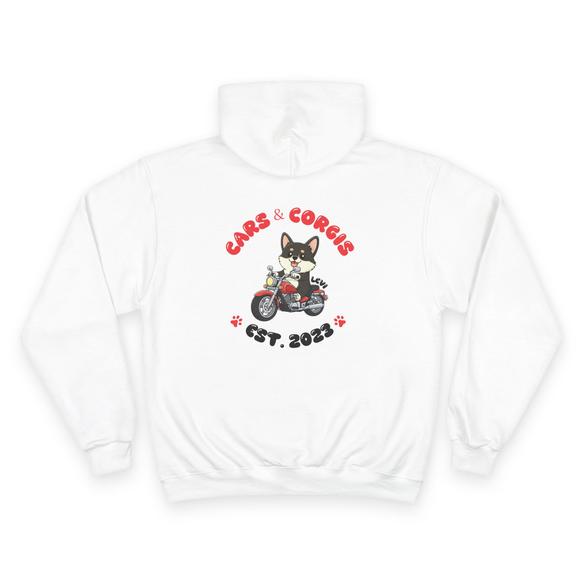 Cars & Corgis (Motorcycle) Hoodie