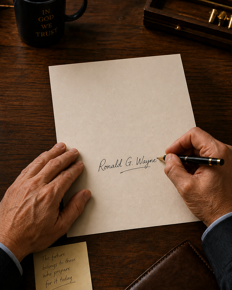 Ronald G. Wayne Autograph Opportunity