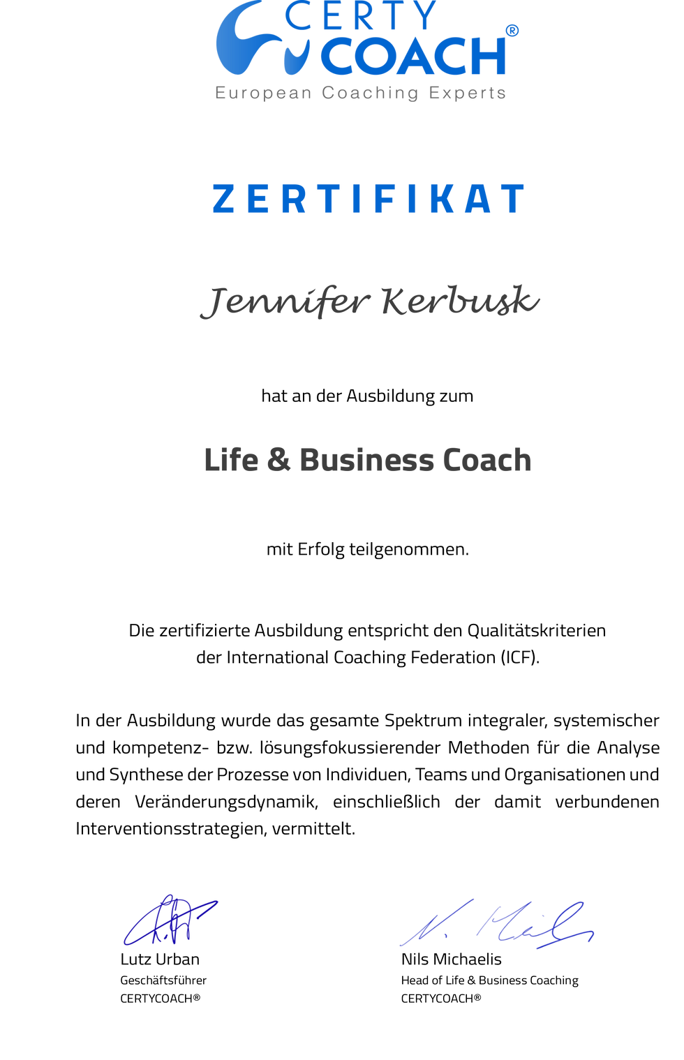 Jennifer Kerbusk_Zertifikat_Allgemein