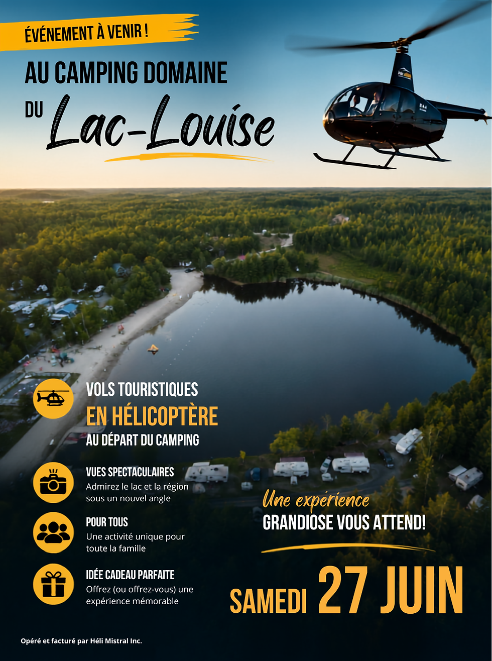 affiche lac louise hélicoptère québec
