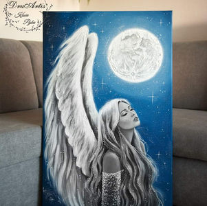 Księżycowy Anioł - obraz na zamówienie