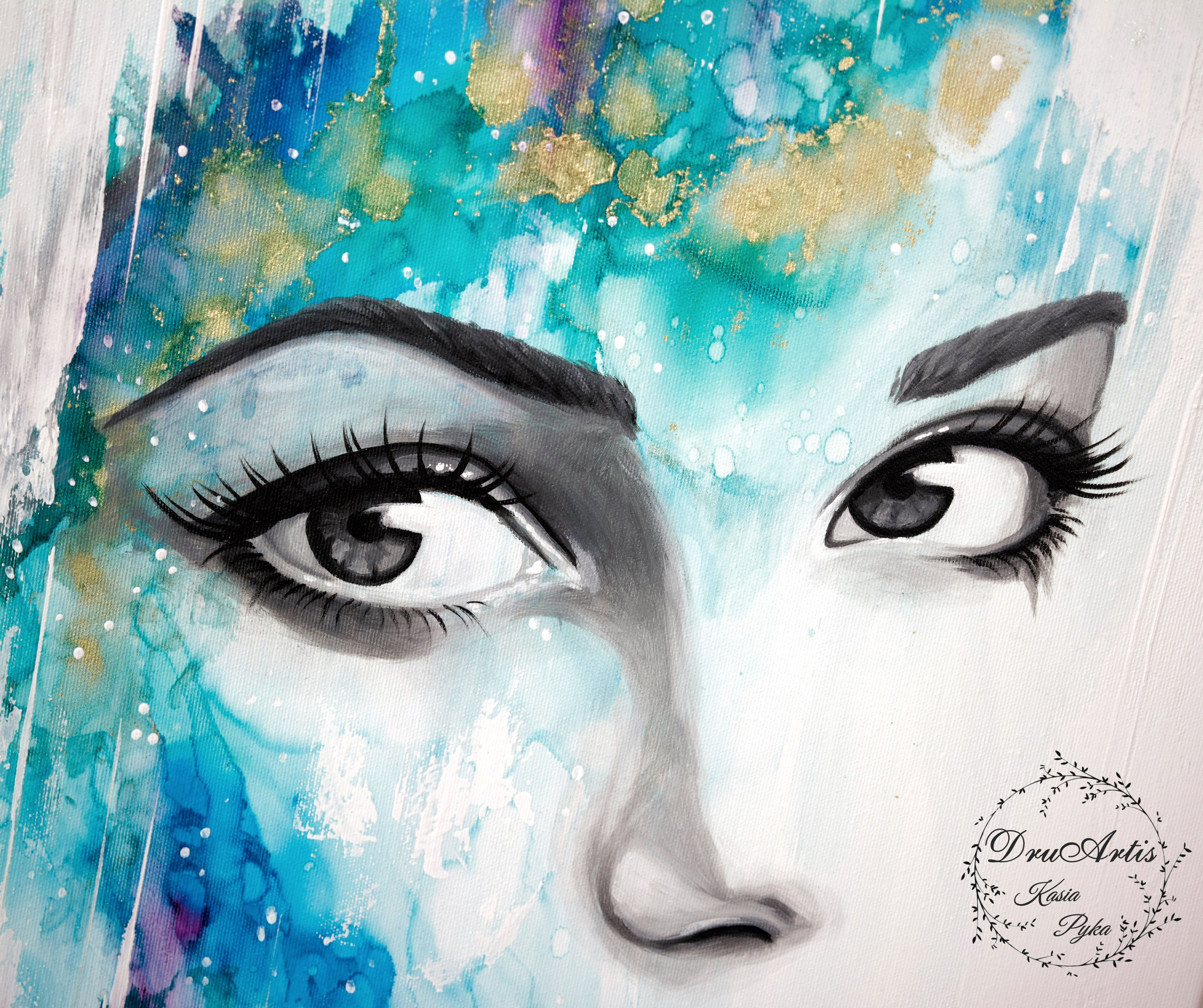 Mírame - obraz na płótnie 50x70 cm