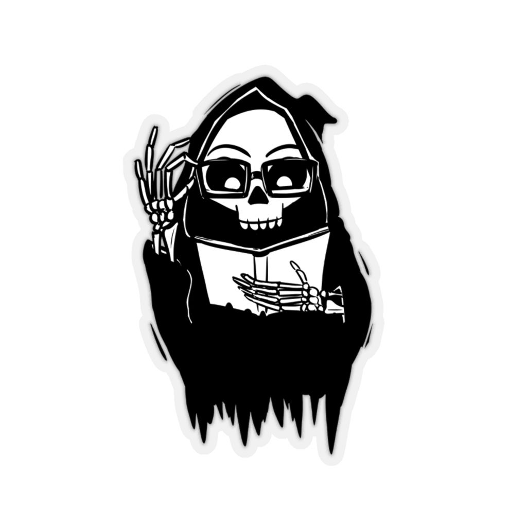 Grim Reader-Cut Stickers
