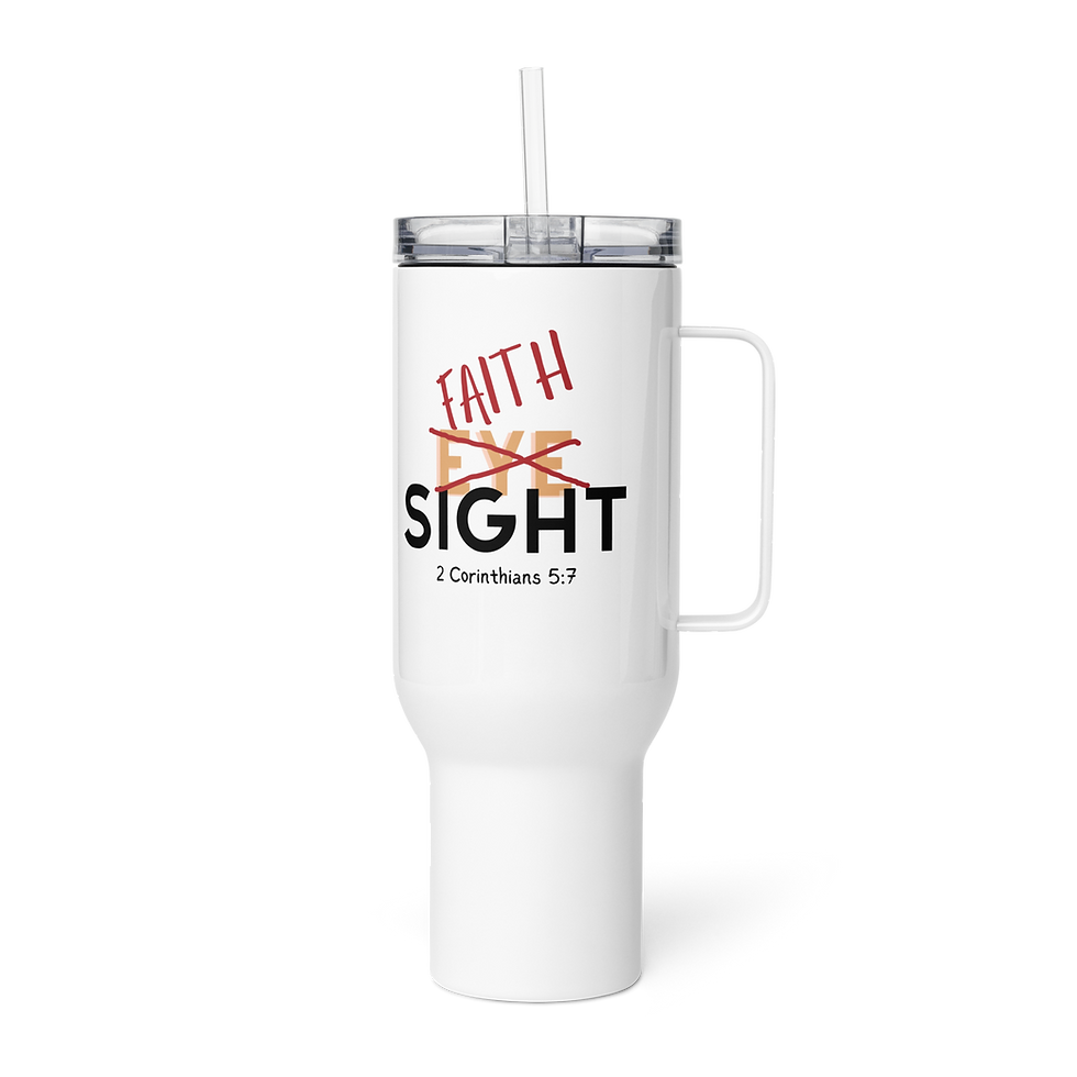 Thumbnail: Faithsight Travel Mug with a Handle