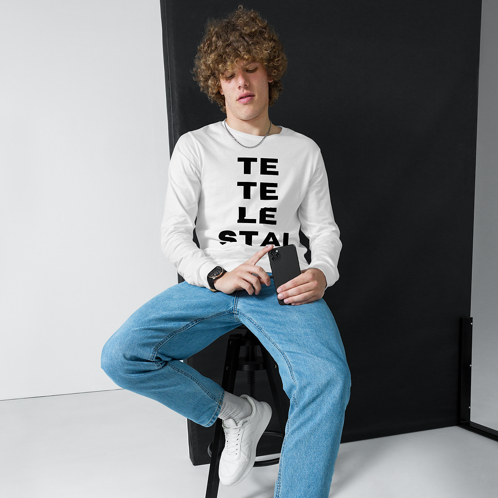Thumbnail: Tetelestai in Black Unisex Long Sleeve Tee