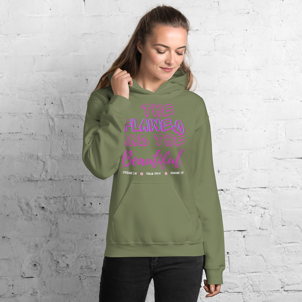 Thumbnail: "Flawed & Beautiful" Unisex Hoodie