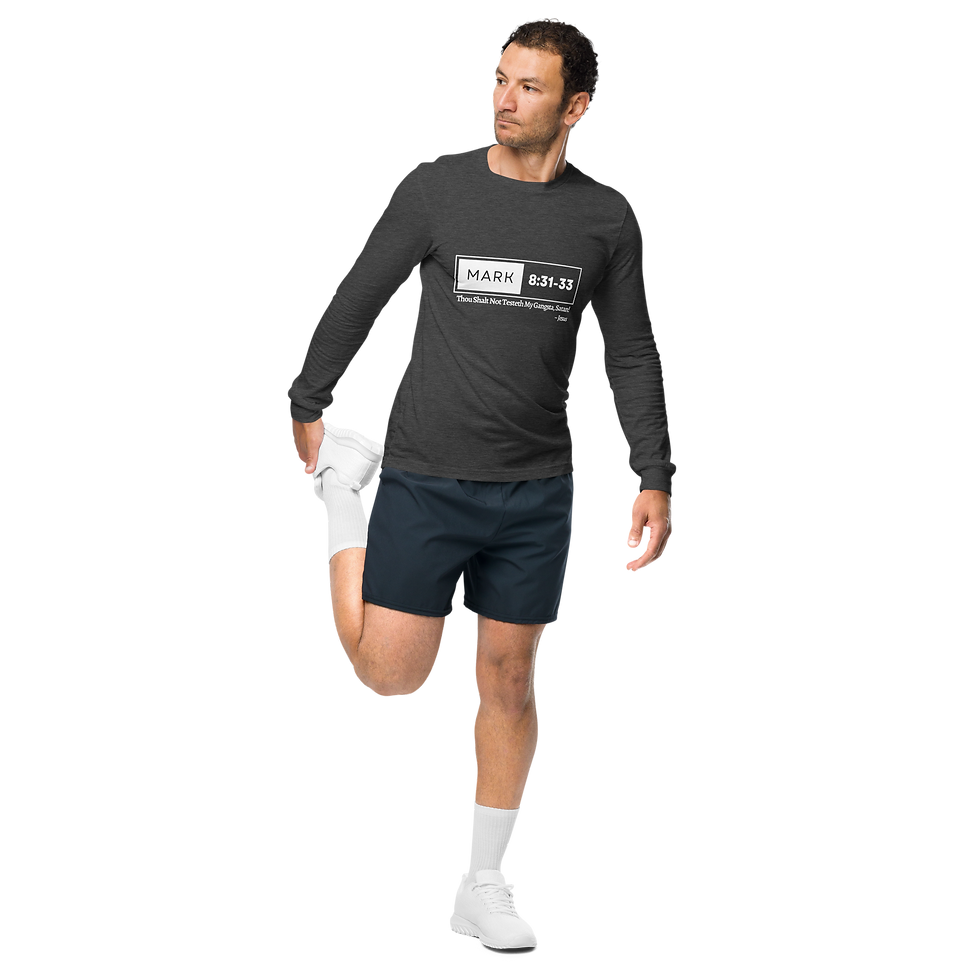 Thumbnail: "KJV-Test My Gangsta" Unisex Long Sleeve Tee