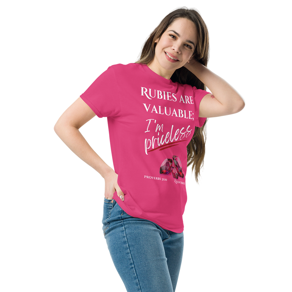 Thumbnail: "Priceless" in White Unisex Classic Tee