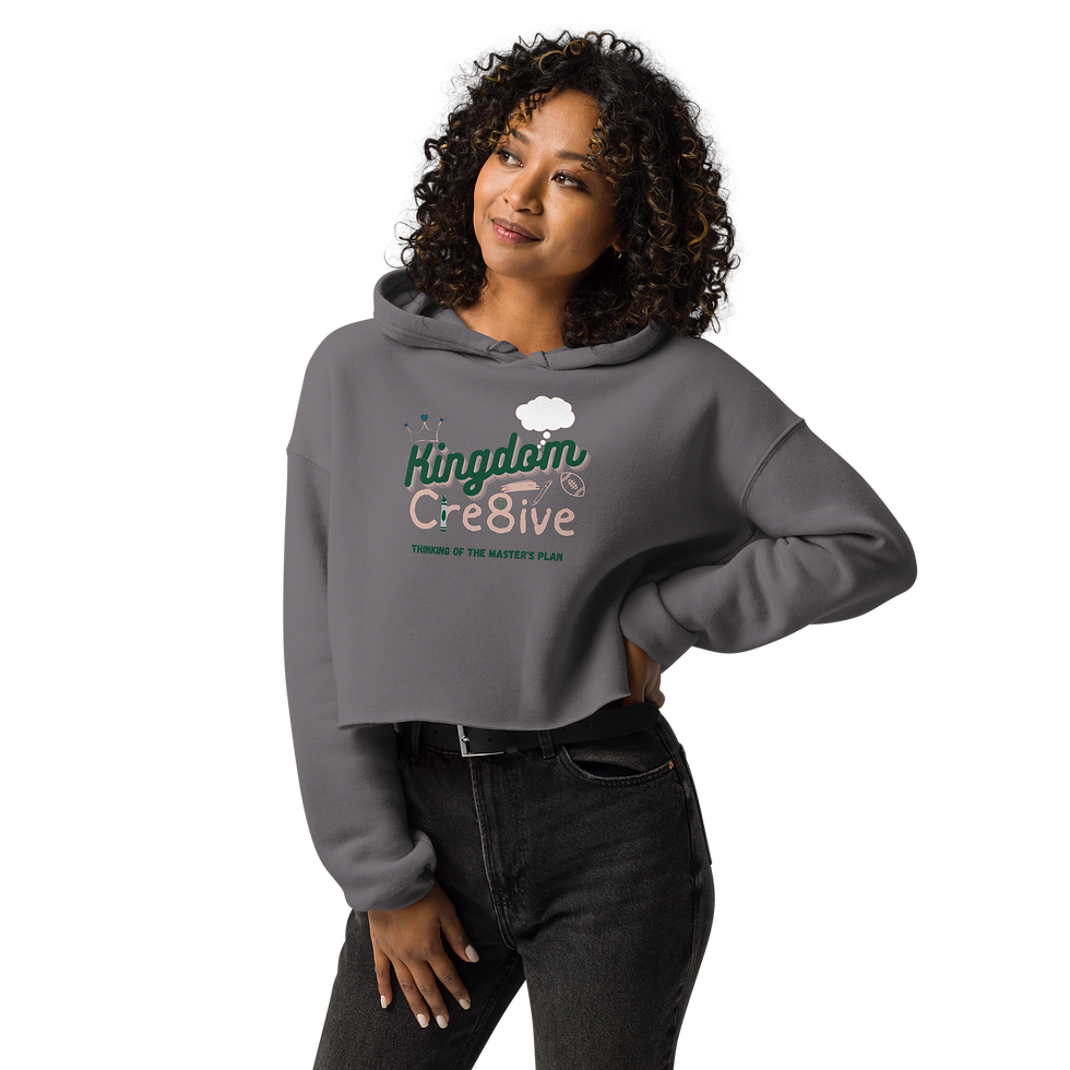 Green Kingdom Creative Crop Hoodie