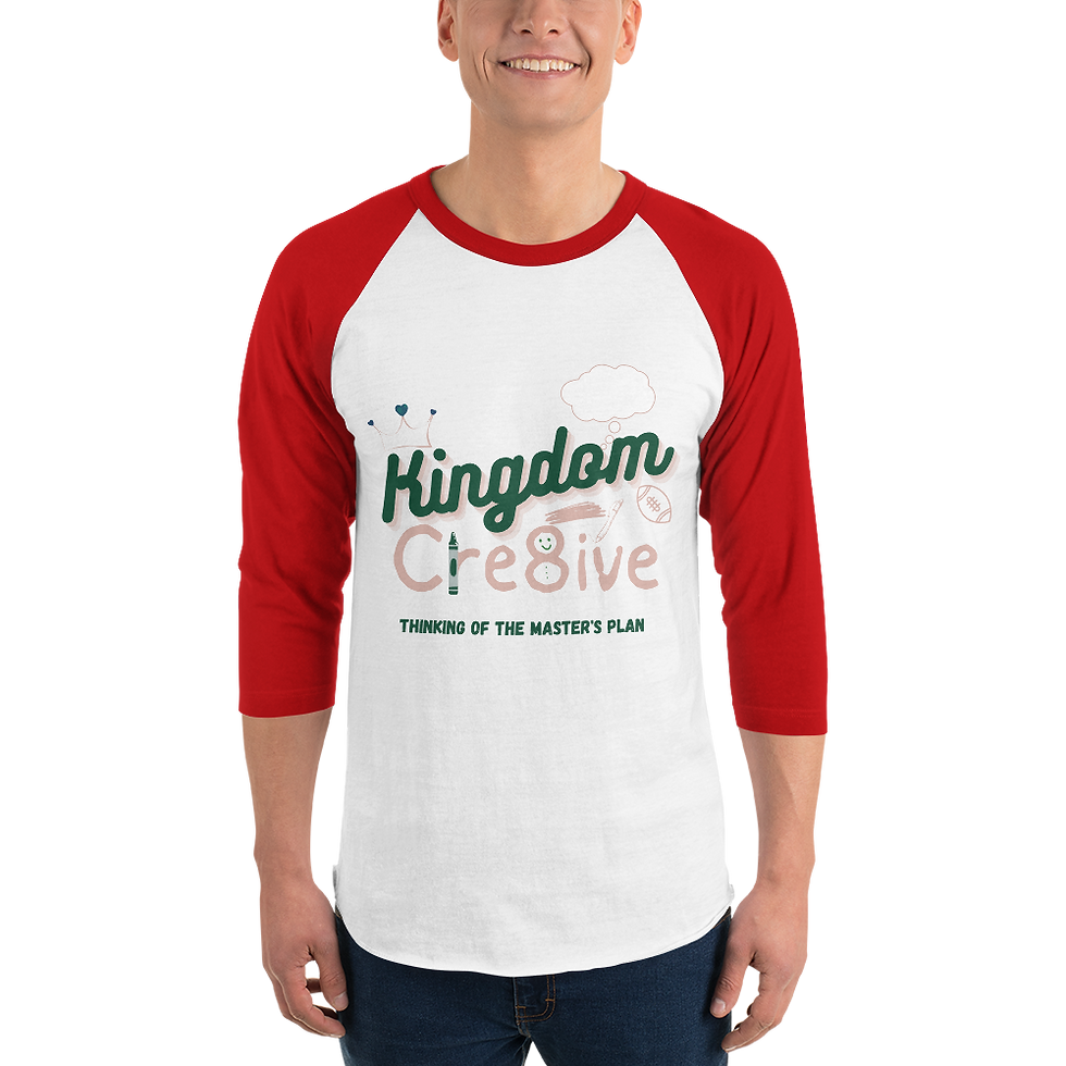 Thumbnail: Green Kingdom Creative 3/4 Sleeve Raglan Shirt