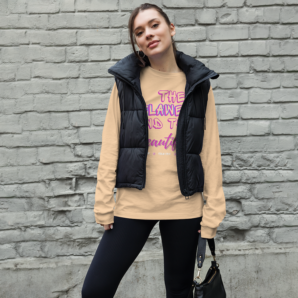 Thumbnail: "Flawed & Beautiful" Unisex Long Sleeve Tee