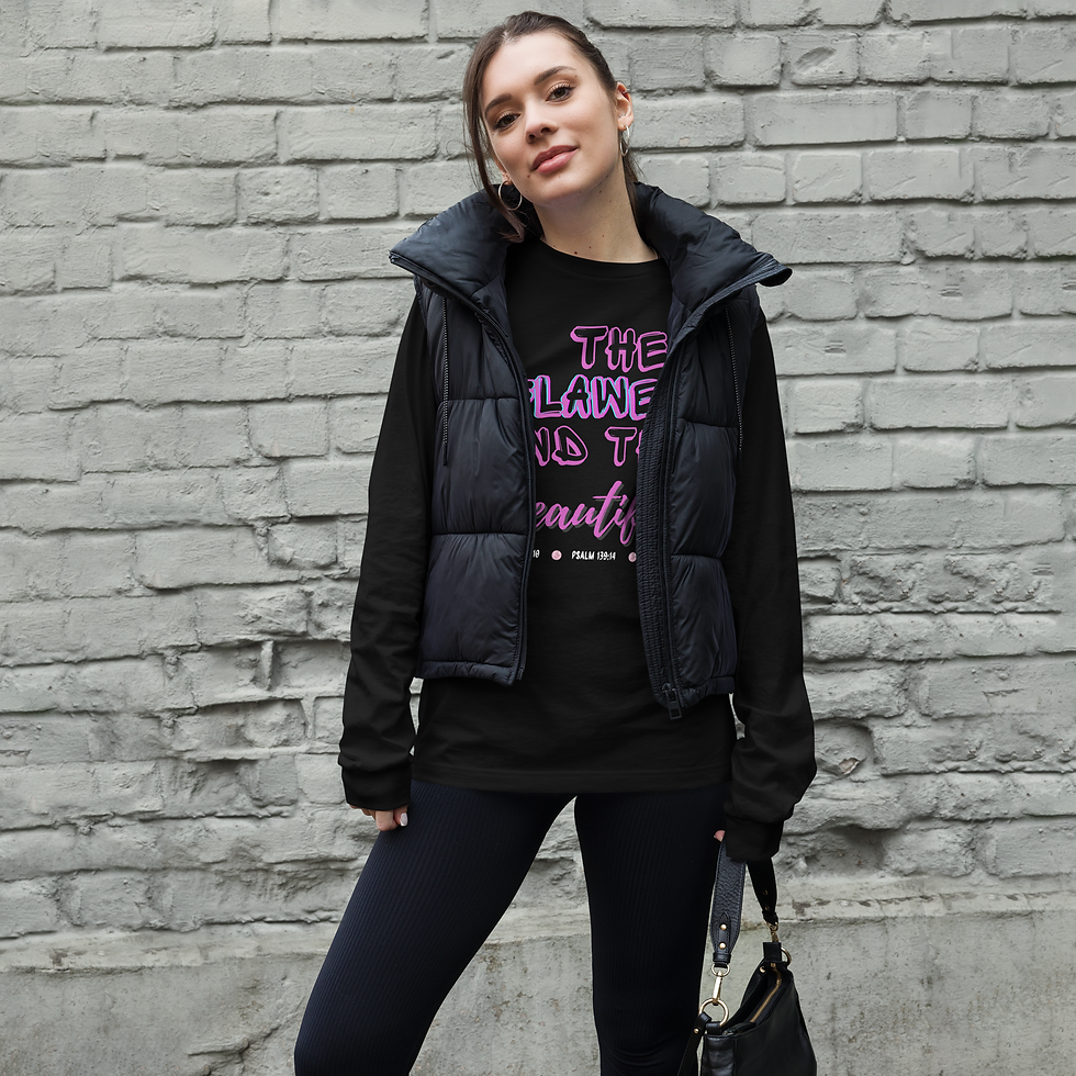 Thumbnail: "Flawed & Beautiful" Unisex Long Sleeve Tee