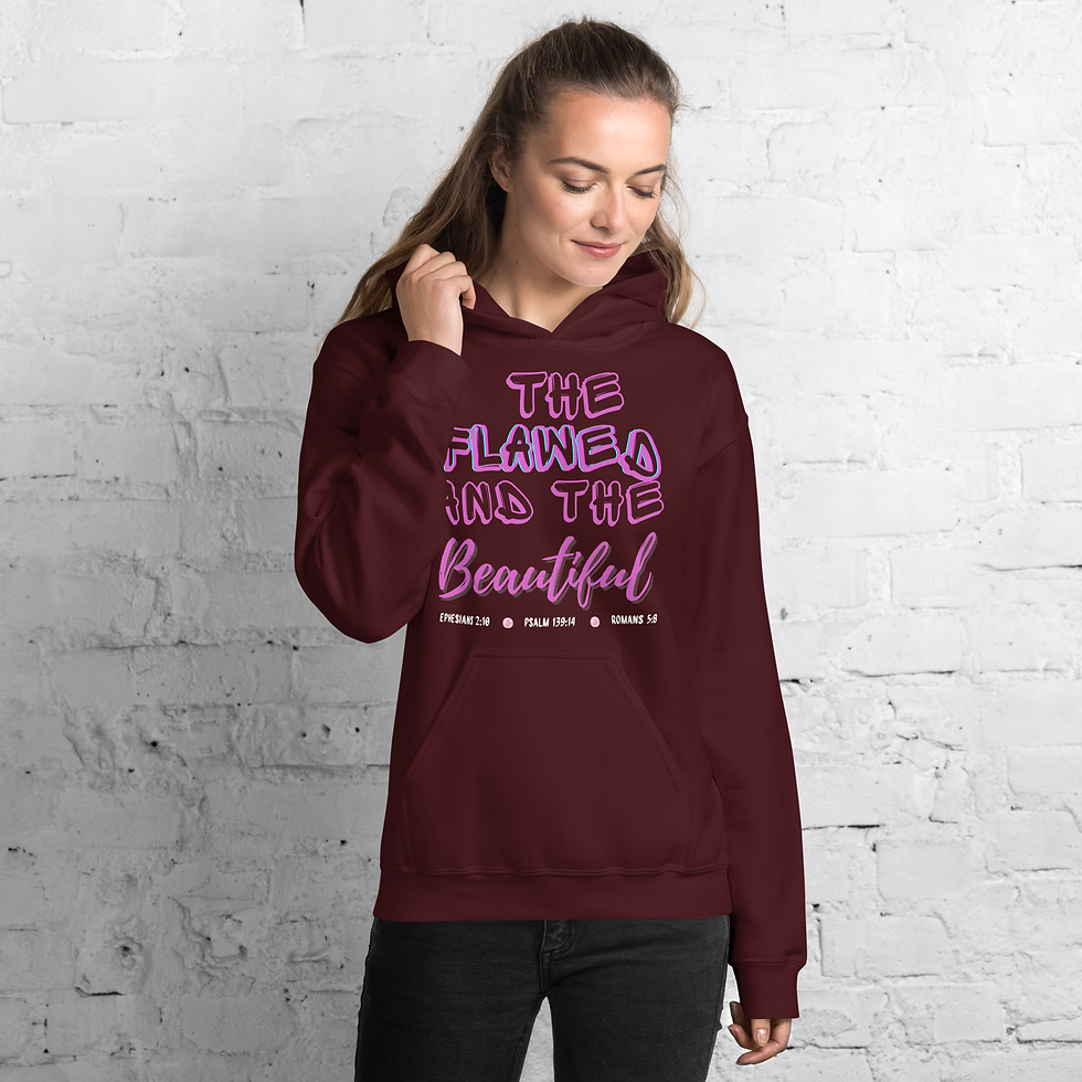 Thumbnail: "Flawed & Beautiful" Unisex Hoodie
