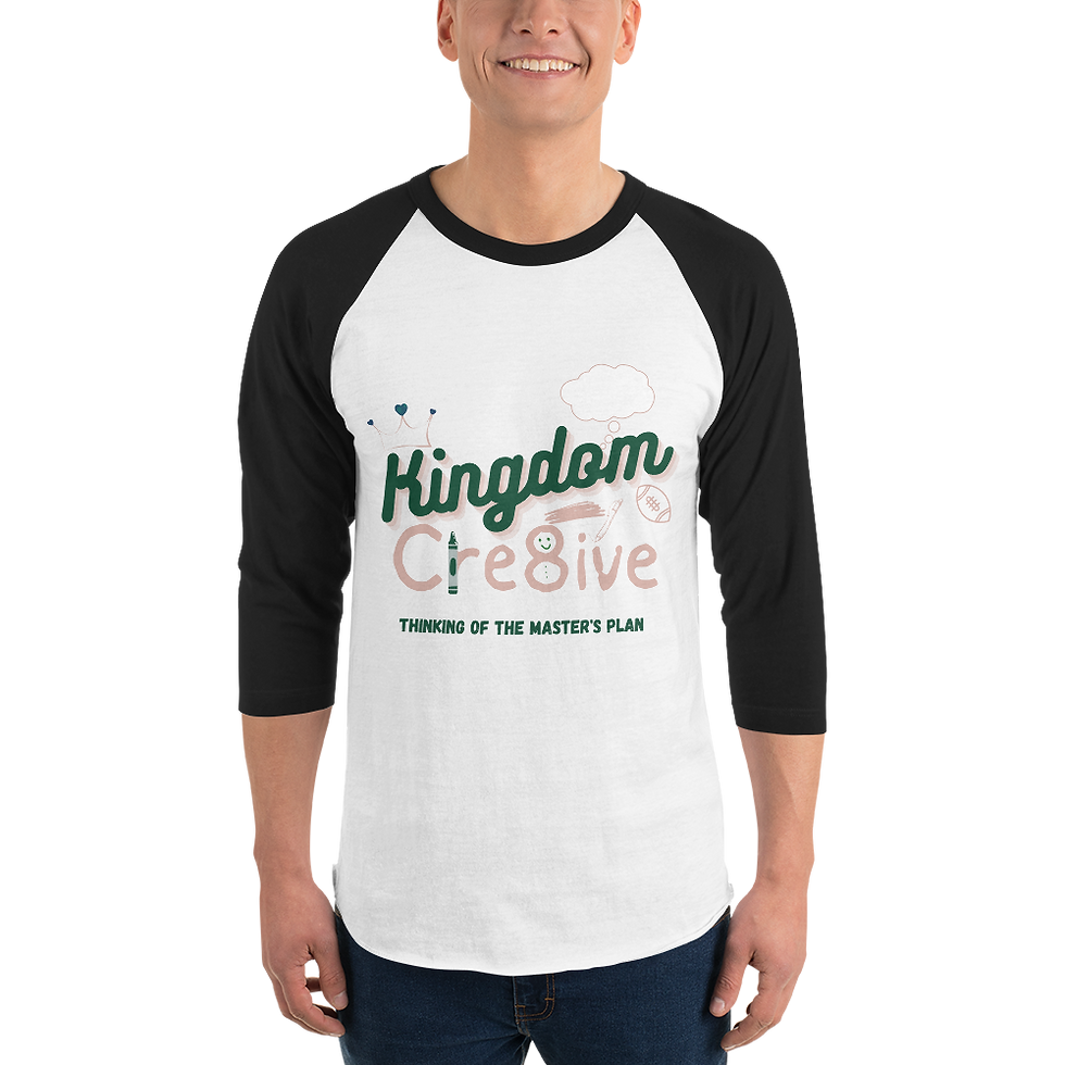 Thumbnail: Green Kingdom Creative 3/4 Sleeve Raglan Shirt