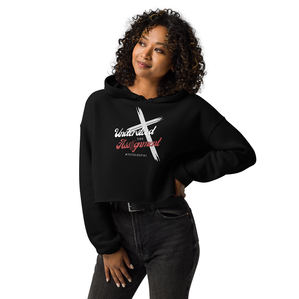 Understood the Assignment Crop Hoodie