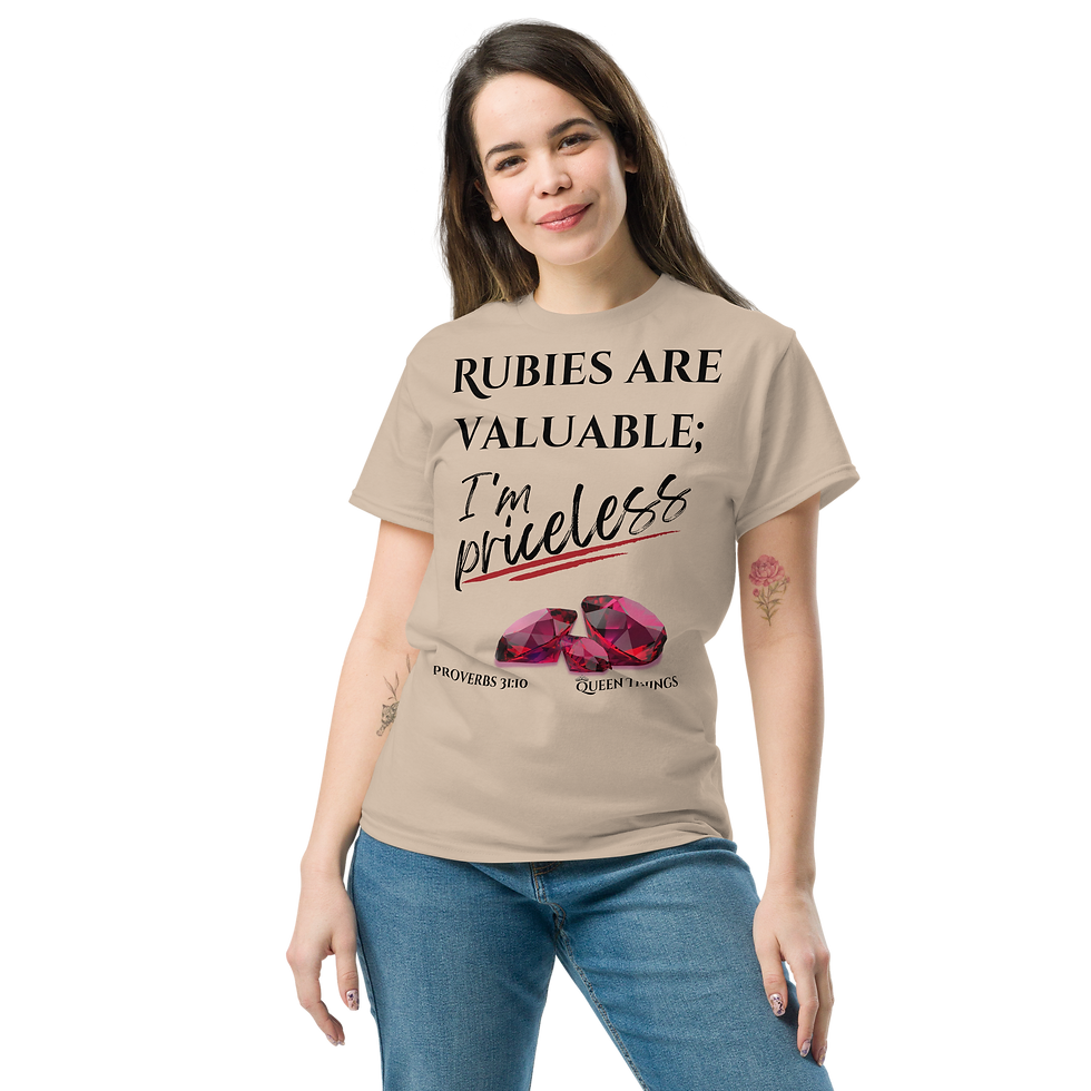 Thumbnail: "Priceless" in Black Unisex Classic Tee