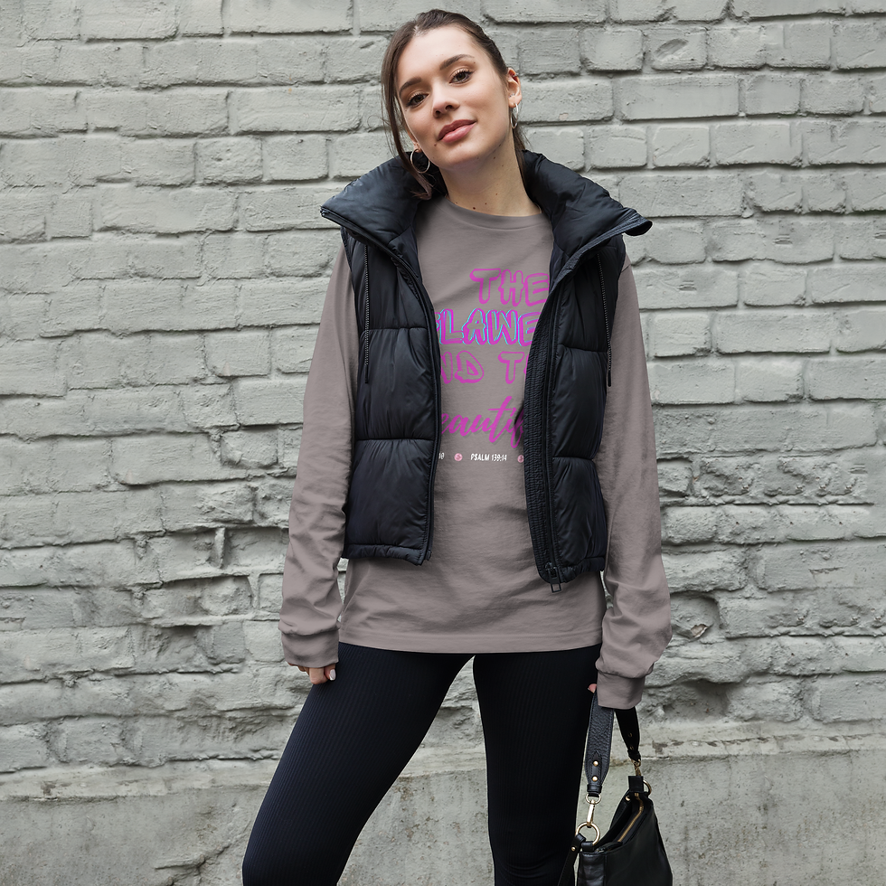 Thumbnail: "Flawed & Beautiful" Unisex Long Sleeve Tee