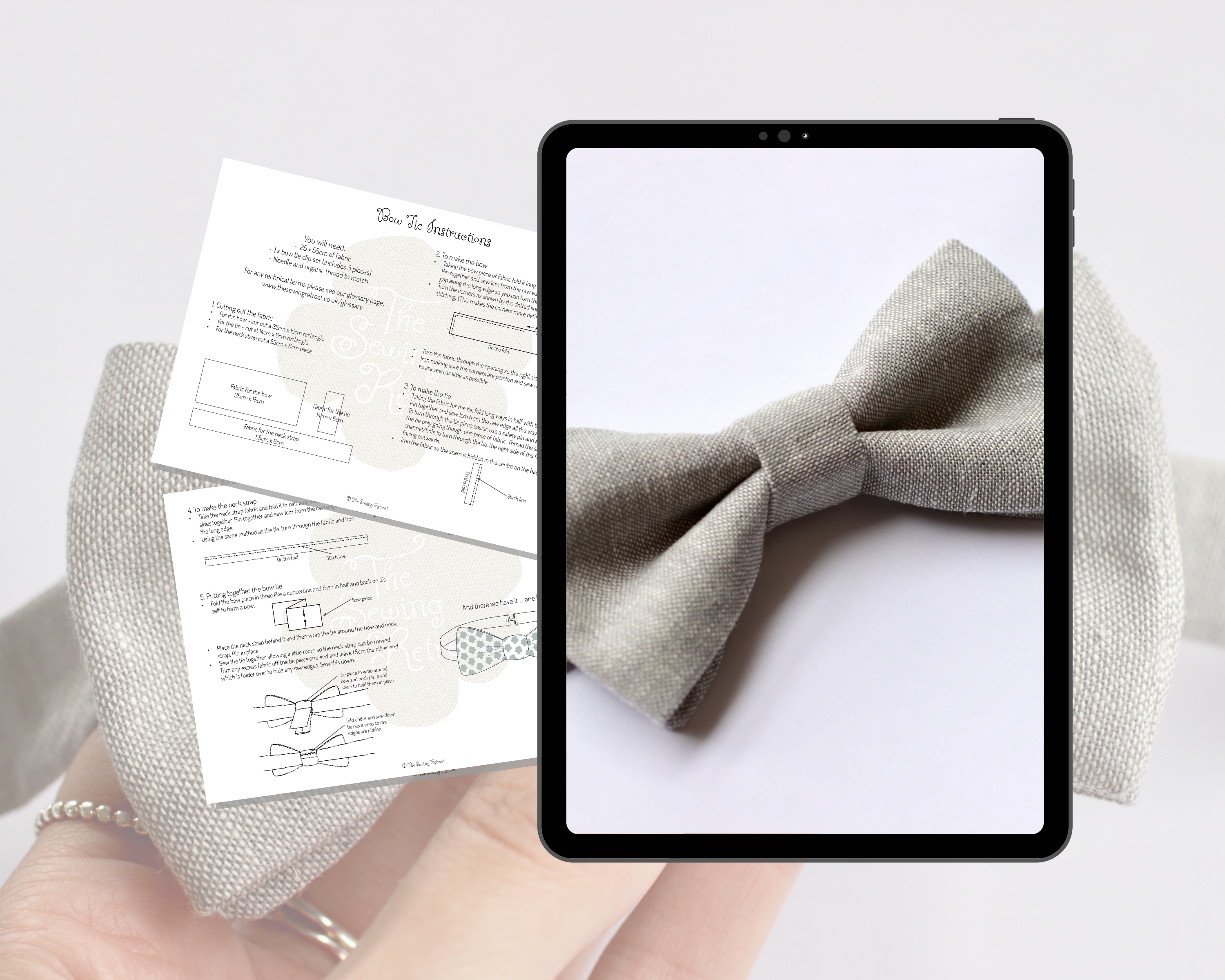Bow Tie PDF Sewing Pattern & Instructions