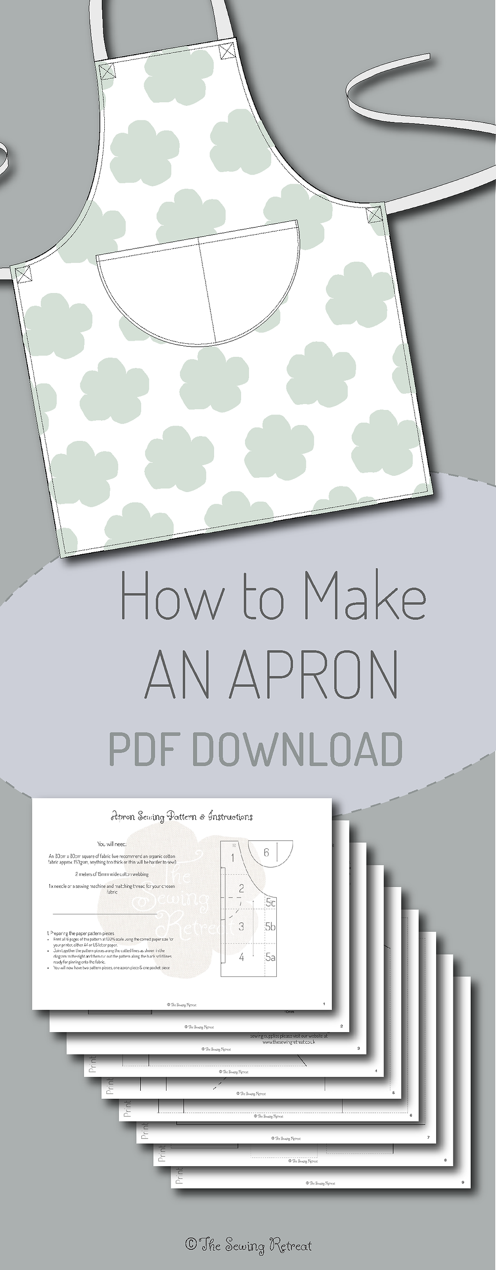 Thumbnail: Apron Printable Sewing Pattern & Instructions