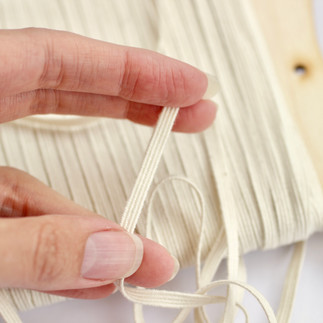 An image of organic elastic for dressmaking