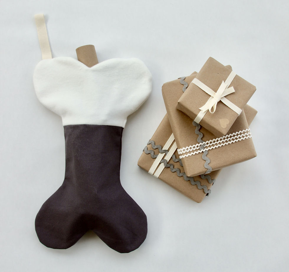 Thumbnail: Dog Bone Christmas Stocking PDF Sewing Pattern & Instructions