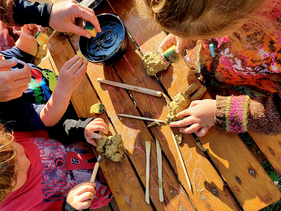 playing and creating with clay