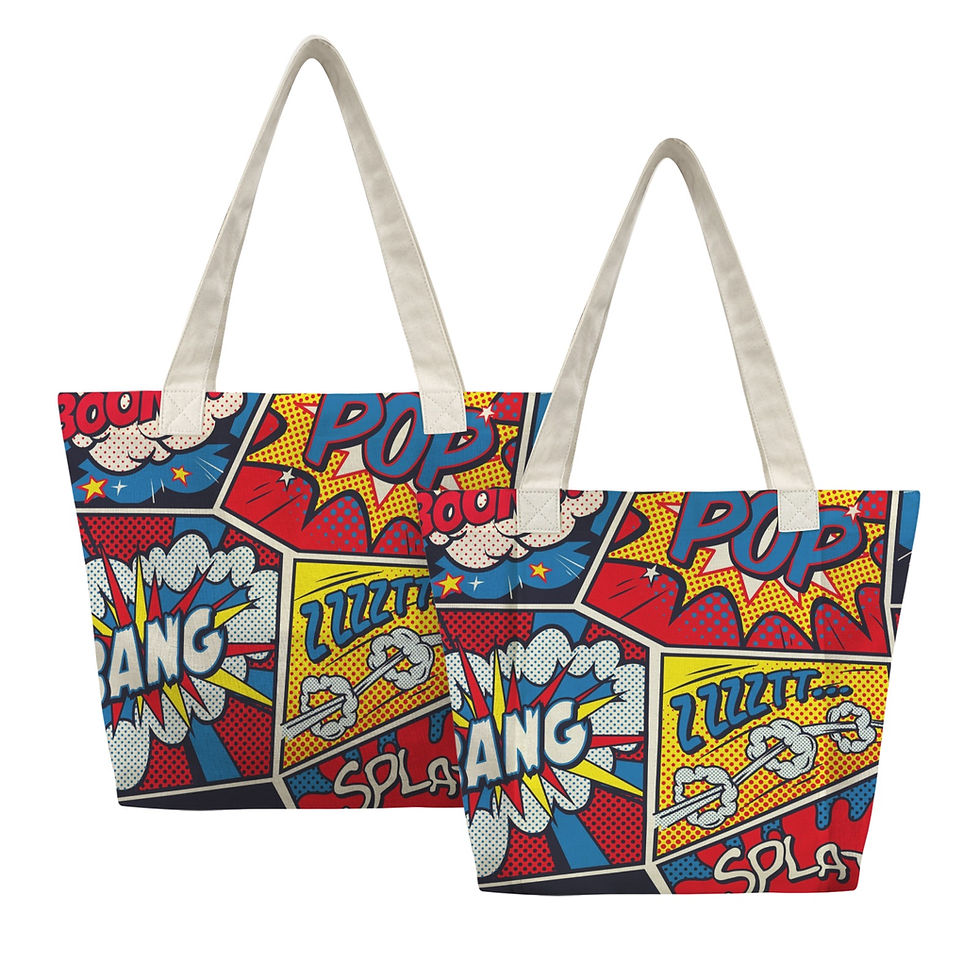 Thumbnail: Comic Art (2) Yoga Mat Tote 4