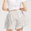 Thumbnail: Ditsy Mauve Women's Ruffle Shorts 2