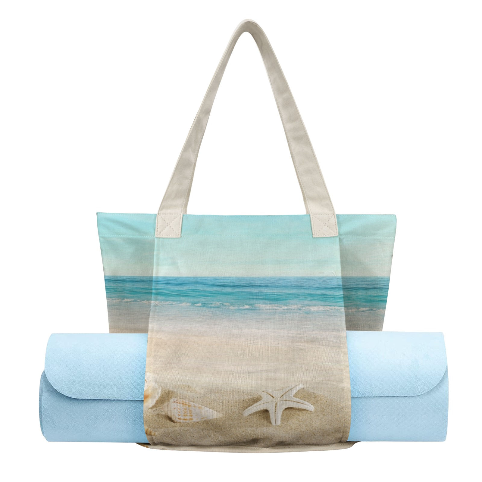 Shell & Waves Yoga Mat Bag 1