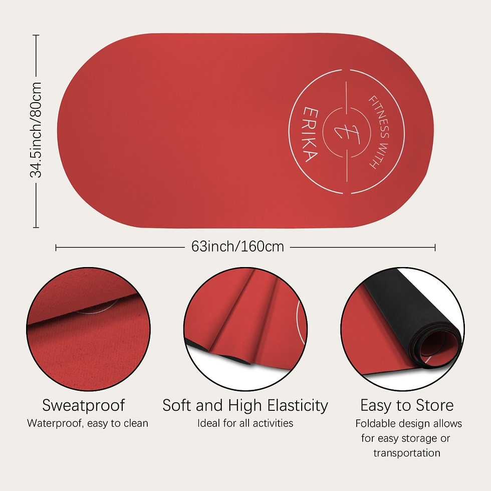 Thumbnail: Fitness With Erika Yoga Mat | Red 4