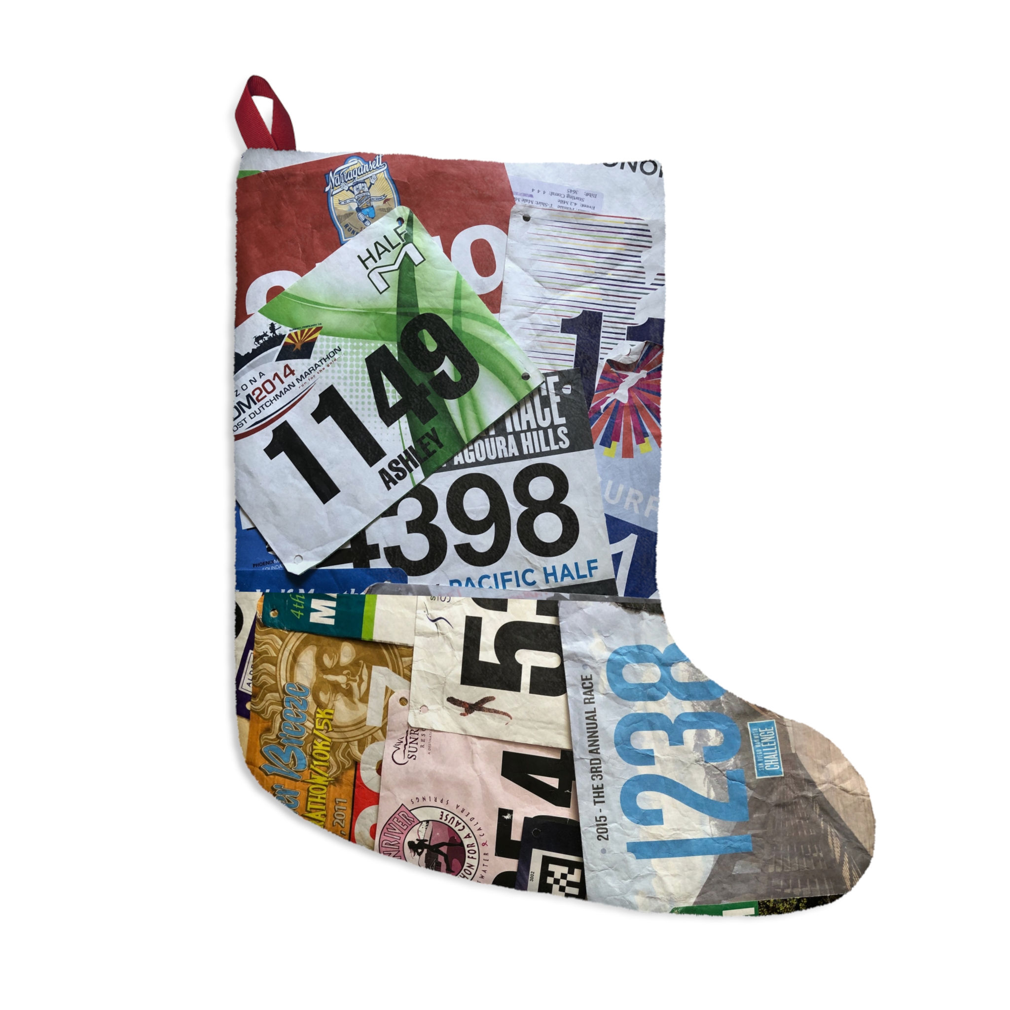 Christmas Stocking | Race Bib Display 1