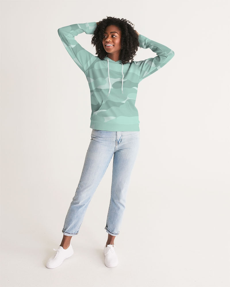 Thumbnail: Green Camouflage (2) Women's Hoodie