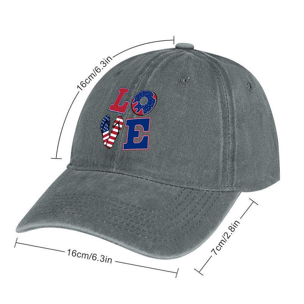 Thumbnail: Summer LOVE Bendable Denim Trucker Hat 7