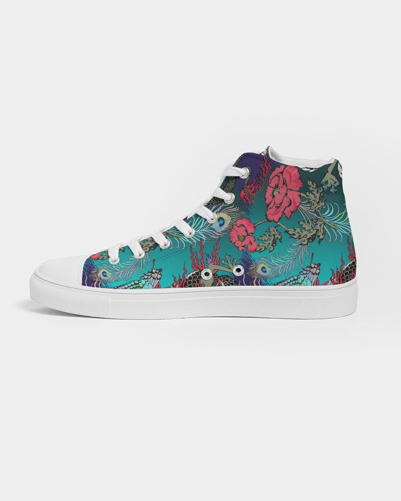 Thumbnail: Dragon and Phoenix Men's High Top Canvas Sneak 7