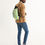 Thumbnail: Colorful Stripes Canvas Drawstring Bag