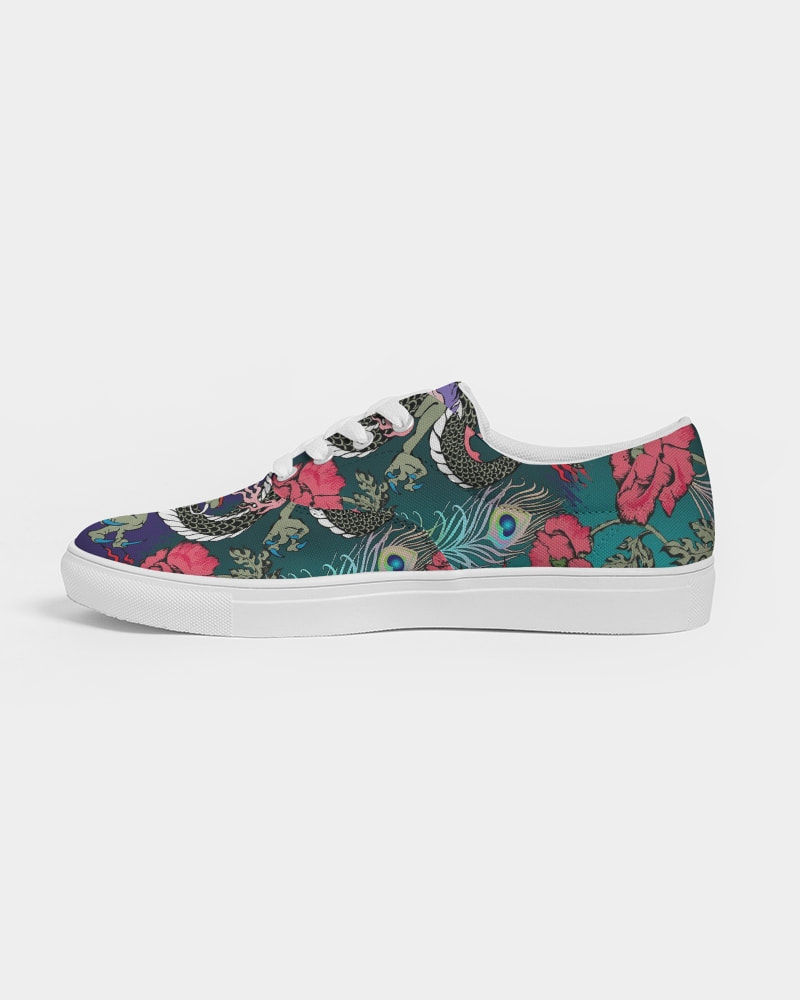 Thumbnail: Dragon and Phoenix Women's Lace Up Canvas Shoe 6