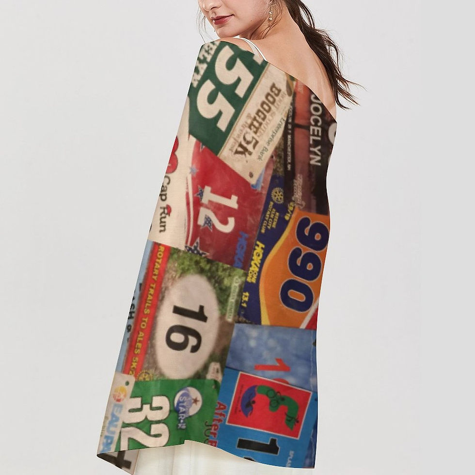 Thumbnail: Tassel Scarf | Race Bib Display 4