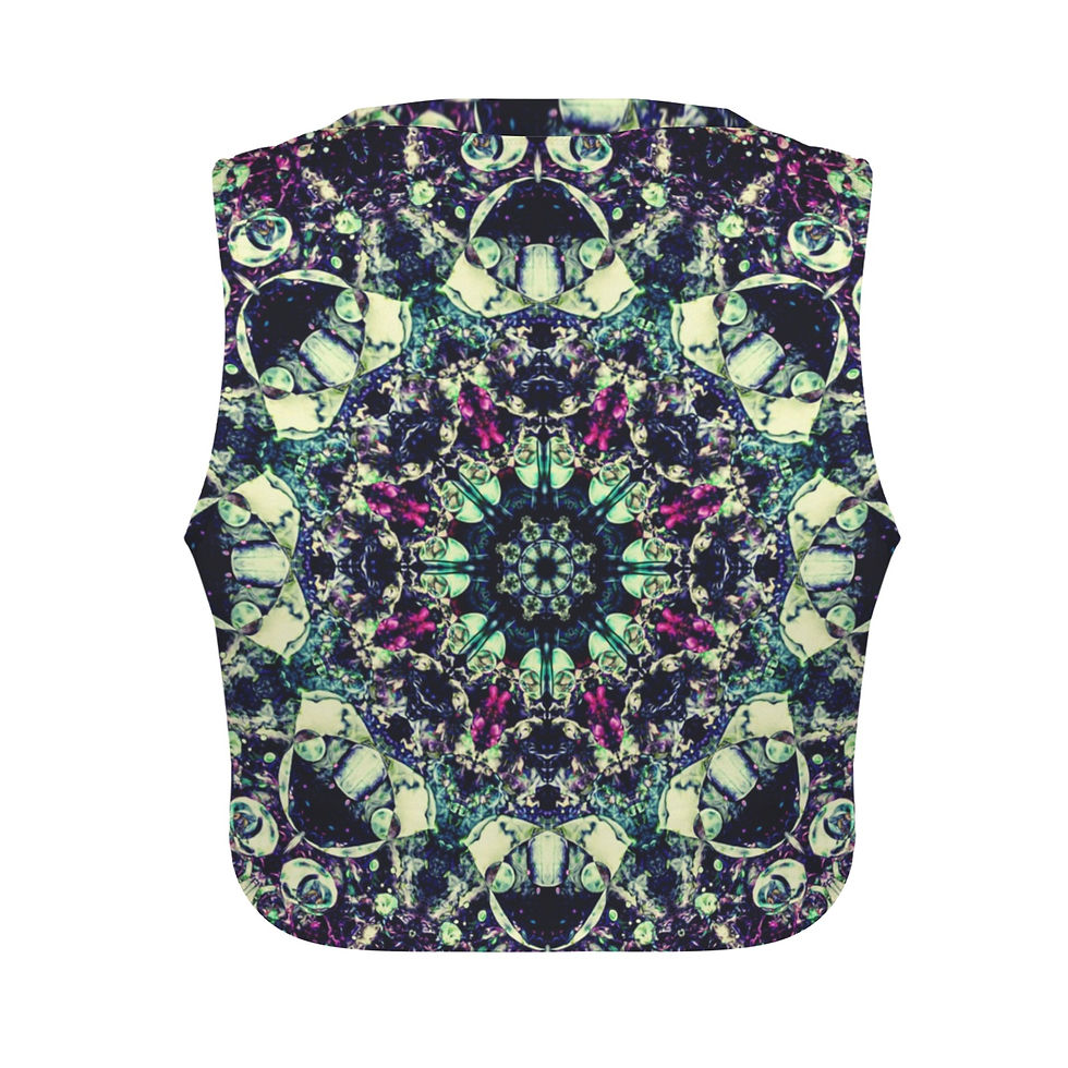 Thumbnail: Mod Psychedelic Yoga Crop Tank Top 5