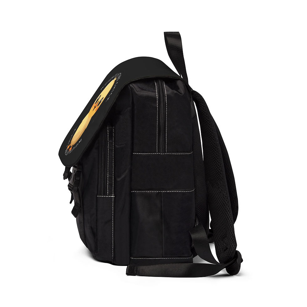 Thumbnail: Weightlifting Chick Unisex Casual Shoulder Backpack 3