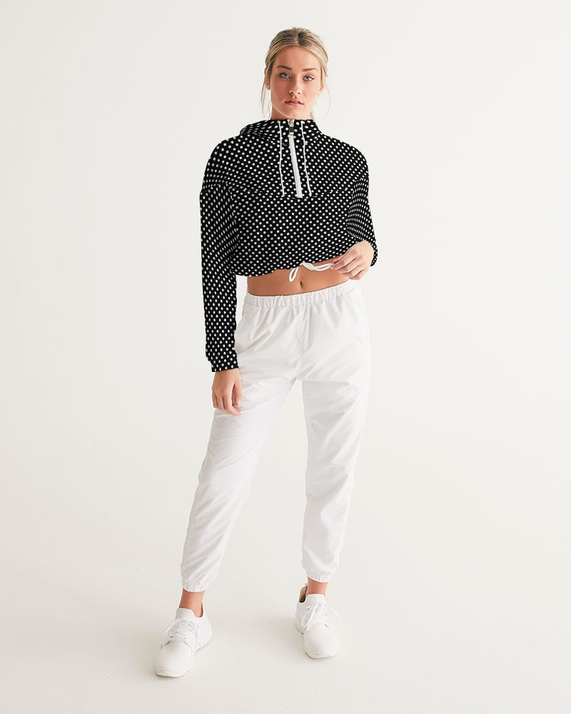 Thumbnail: Little Polka Dots Women's Cropped Windbreaker