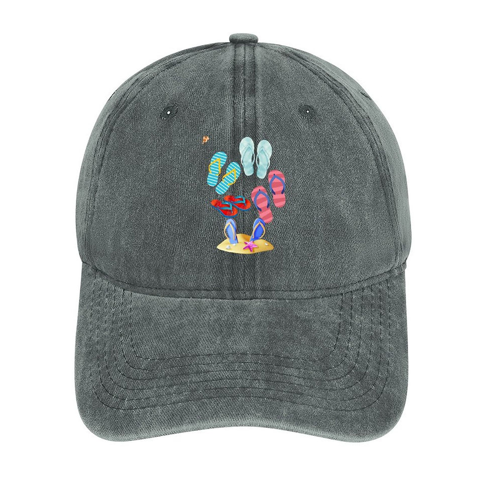 Thumbnail: Flip Flop Bendable Denim Trucker Hat 11