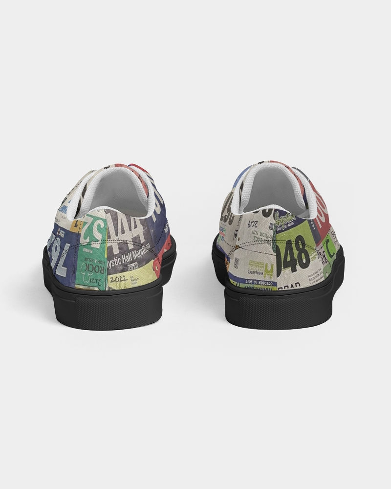 Thumbnail: Men & Women Lace Up Canvas Shoe | Race Bib Display 9